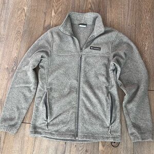 Columbia Heather Gray Fleece Jacket